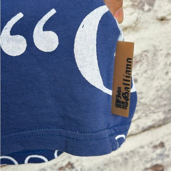 John Galliano Authentic Vintage 2000's Gazette Newspaper Tshirt Rare, size Small - Picture 6 of 11